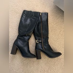 LC Lauren Conrad tall leather boots.